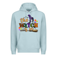 Blue Mist the witch is in Premium Hoodie - CowGirlArtShop