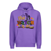Purple the witch is in Premium Hoodie - CowGirlArtShop