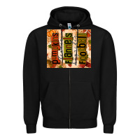 Black pumpkins leaves flannels hayrides football Zipper Hoodie - texasbilliewilder