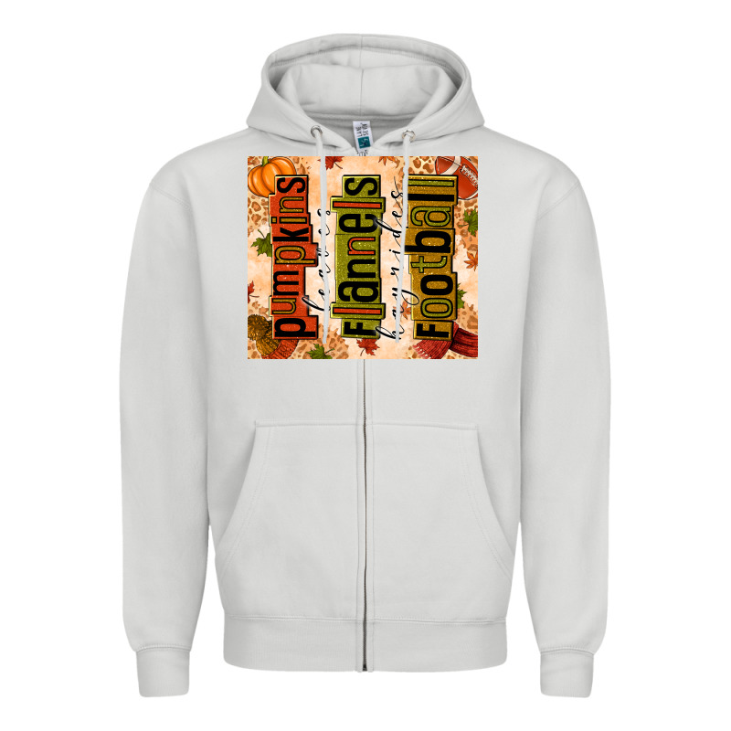 Pumpkins Leaves Flannels Hayrides Football Zipper Hoodie by texasbilliewilder | Teevron