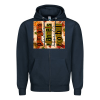 Navy pumpkins leaves flannels hayrides football Zipper Hoodie - texasbilliewilder