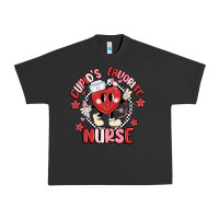 Pigment Black cupids favorite nurse Urban Heavy Tee - MaliasSmallBusiness