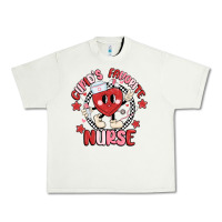 Pistachio cupids favorite nurse Urban Heavy Tee - MaliasSmallBusiness