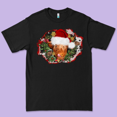 Christmas Heifer Premium Tee Designed By Adodesignshop