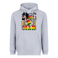 Heather Grey i am a black man Heavyweight Hoodie - CowGirlArtShop