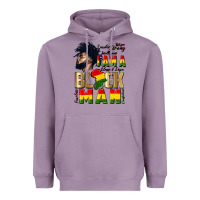 Lavender i am a black man Heavyweight Hoodie - CowGirlArtShop