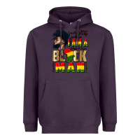 Plum i am a black man Heavyweight Hoodie - CowGirlArtShop