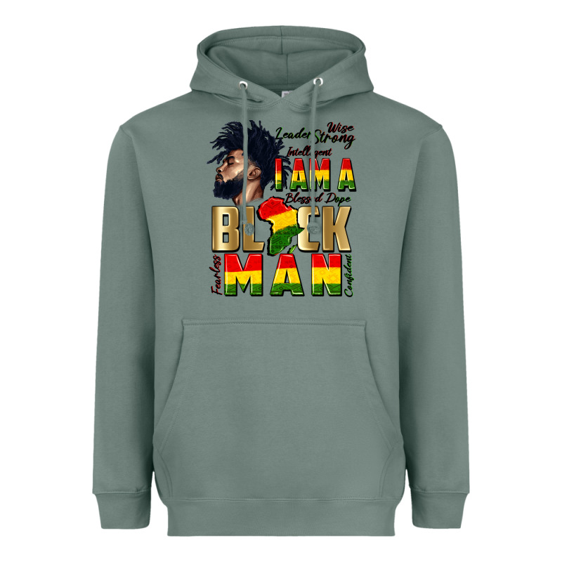 I Am A Black Man Heavyweight Hoodie by CowGirlArtShop | Teevron