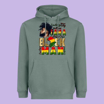 I Am A Black Man Heavyweight Hoodie Designed By Cowgirlartshop