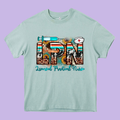 Lpn Licensed Practical Nurse Heavy Core Tee Designed By Jahusdesignshop