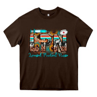 Chocolate Brown lpn licensed practical nurse Heavy Core Tee - JahusDesignShop