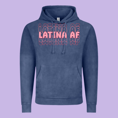 Latina Af Vintage Hoodie Designed By Maliassmallbusiness