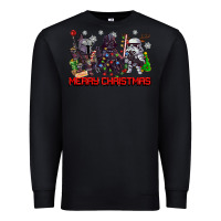 Black merry christmas gnomies Premium Sweatshirt - CowGirlArtShop