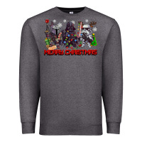 Charcoal Heather merry christmas gnomies Premium Sweatshirt - CowGirlArtShop
