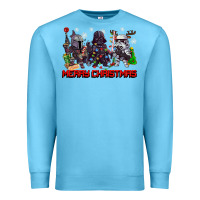 Ocean Blue merry christmas gnomies Premium Sweatshirt - CowGirlArtShop