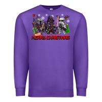 Purple merry christmas gnomies Premium Sweatshirt - CowGirlArtShop