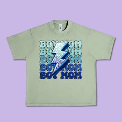 Boy Mom Urban Heavy Tee Designed By Maliassmallbusiness