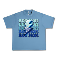 Pebble Blue boy mom Urban Heavy Tee - MaliasSmallBusiness