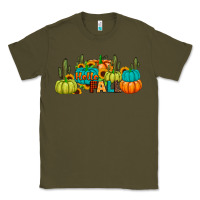 Army Green hello fall Classic Tee - JahusDesignShop