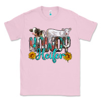 Bubblegum Pink western howdy heifer Classic Tee - NancyCooperArtShop