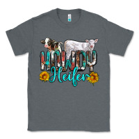 Charcoal Heather western howdy heifer Classic Tee - NancyCooperArtShop