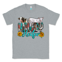 Heather Grey western howdy heifer Classic Tee - NancyCooperArtShop