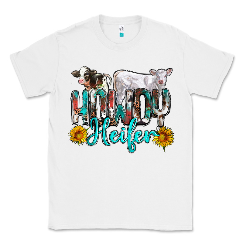 Western Howdy Heifer Classic Tee by NancyCooperArtShop | Teevron