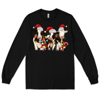 Black christmas three cows Long Sleeve Tee - MaliasSmallBusiness