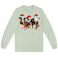 Matcha christmas three cows Long Sleeve Tee - MaliasSmallBusiness