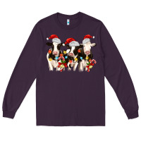 Plum christmas three cows Long Sleeve Tee - MaliasSmallBusiness