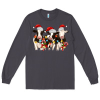 Smoke christmas three cows Long Sleeve Tee - MaliasSmallBusiness