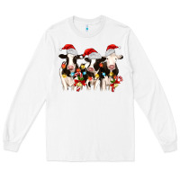 White christmas three cows Long Sleeve Tee - MaliasSmallBusiness