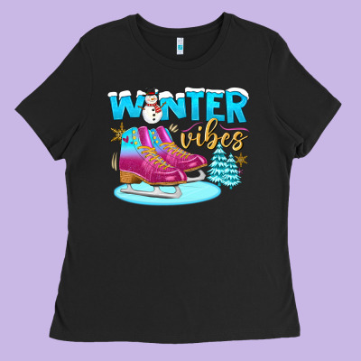 Winter Vibes Ladies Tee Designed By Bundleandbundleshop