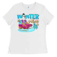White winter vibes Ladies Tee - BundleAndBundleShop
