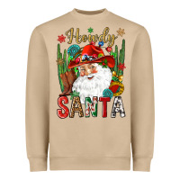 Mushroom Howdy Santa Heavyweight Sweatshirt - NancyCooperArtShop