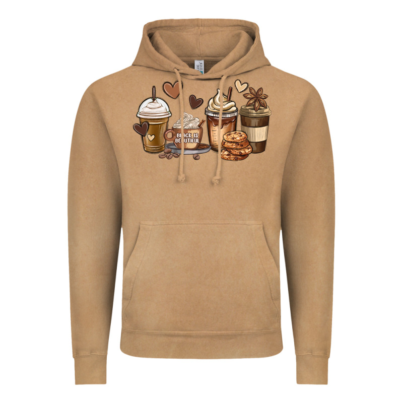 Melanin Afro Coffee Cups Vintage Hoodie by MaliasSmallBusiness | Teevron