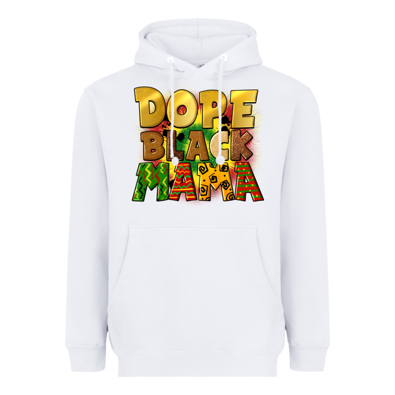 Dope Black Mama Juneteenth Heavyweight Hoodie by CowGirlArtShop | Teevron