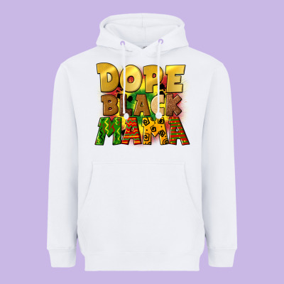 Dope Black Mama Juneteenth Heavyweight Hoodie Designed By Cowgirlartshop