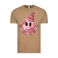 Vintage Coffee birthday girl Vintage Tee - MaliasSmallBusiness