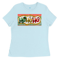 Baby Blue ho ho ho Ladies Tee - BundleAndBundleShop