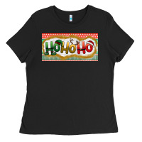 Black ho ho ho Ladies Tee - BundleAndBundleShop