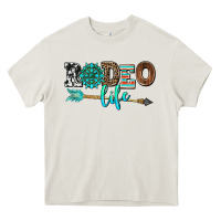 Cream rodeo life with gemstone Heavy Core Tee - AdoDesignShop