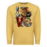 Antique Gold love cow gnomies Premium Sweatshirt - CowGirlArtShop