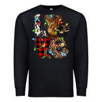 Black love cow gnomies Premium Sweatshirt - CowGirlArtShop