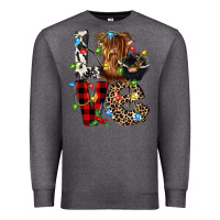 Charcoal Heather love cow gnomies Premium Sweatshirt - CowGirlArtShop