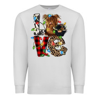 Dove Grey love cow gnomies Premium Sweatshirt - CowGirlArtShop