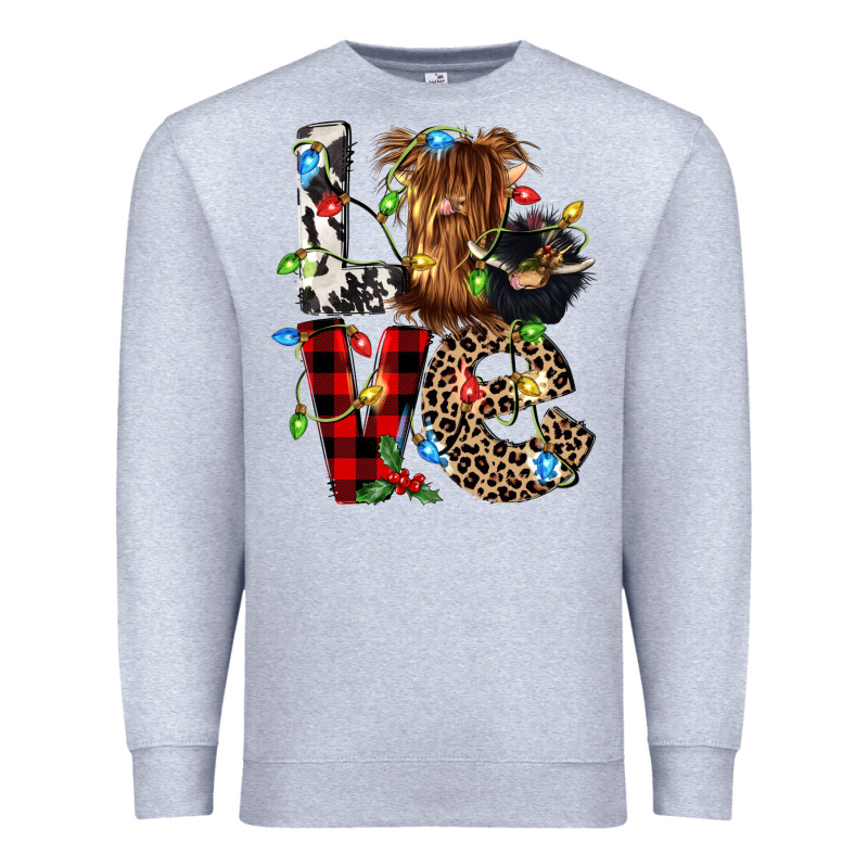 Love Cow Gnomies Premium Sweatshirt by CowGirlArtShop | Teevron