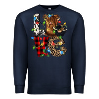 Navy love cow gnomies Premium Sweatshirt - CowGirlArtShop
