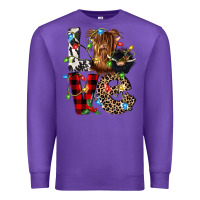 Purple love cow gnomies Premium Sweatshirt - CowGirlArtShop