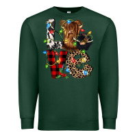 Sports Green love cow gnomies Premium Sweatshirt - CowGirlArtShop